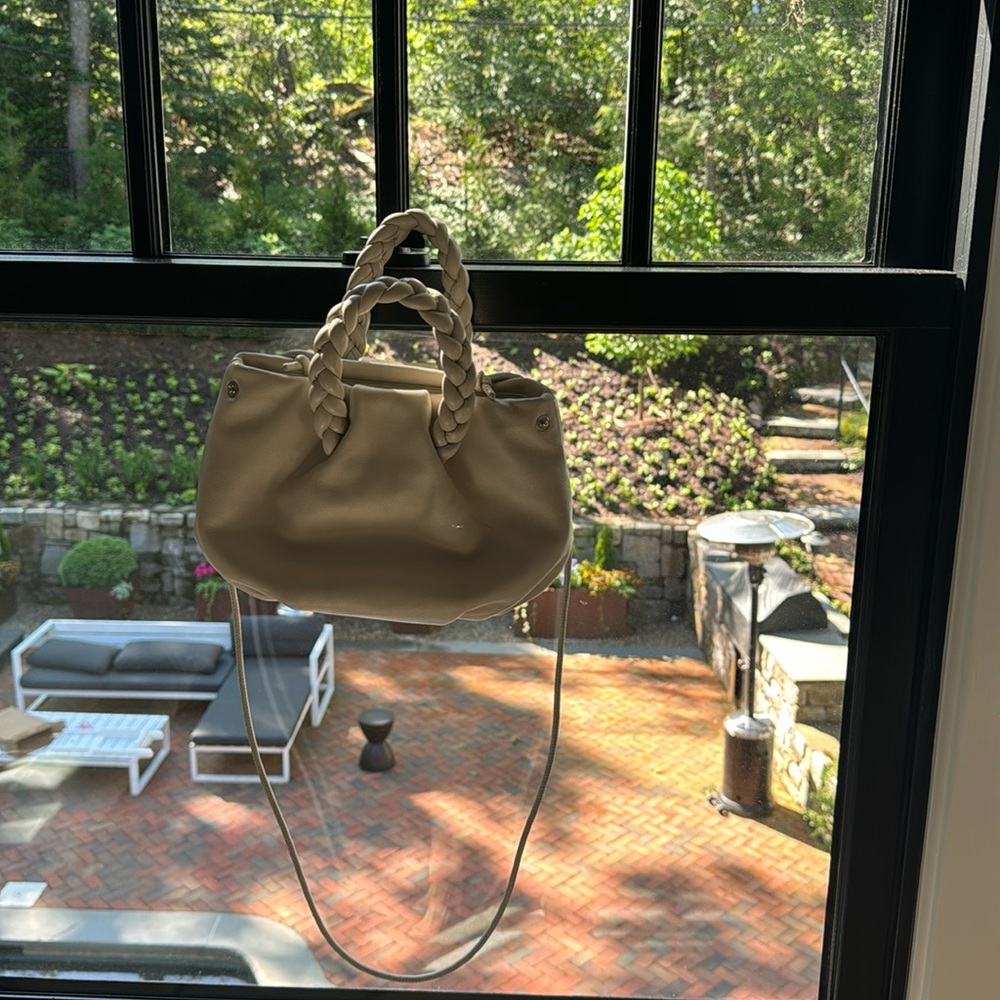 Here’s off-white small Bombom bag